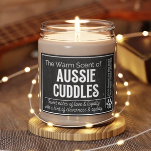 AUSTRALIAN SHEPHERD GIFT, Australian Shepherd Candle, Aussie Owner Gift, Aussie Candle, Gift for new puppy owner, funny dog gifts