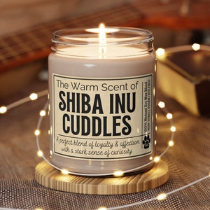 SHIBA INU CANDLE, Shiba Inu Owner Gift, Shiba Inu Lover, Funny Dog Candle, Gifts for Shiba Inu Owner, Shiba Inu Christmas Gift Vegan Candle