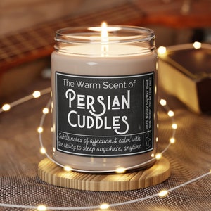 PERSIAN CAT GIFT, Cat lover candle, Persian Cat Candle, Gifts for Cat Lovers, Cat Mom Gift, Persian Cat Owner