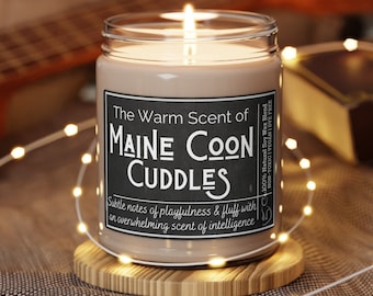 MAINE COON GIFT, Cat lover candle, Maine Coon Candle, Gifts for Cat Lovers, Cat Mom Gift, Maine Coon Owner