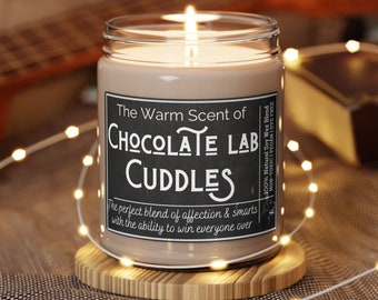 CHOCOLATE LAB GIFT, Chocolate lab lover, Labrador retriever Candle, Gifts for chocolate lab owner, Dog Mom Gift, Lab Owner