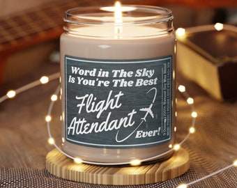 FLIGHT ATTENDANT GIFT, Gifts for flight attendants, Flight Attendant Candle, Flight Attendant Accessories, Gift for Flight Attendant
