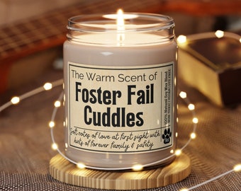 FOSTER FAIL GIFTS, Rescue dog candle, gift for dog owner, I love my rescue, dog themed gift, foster dog mom, dog candle