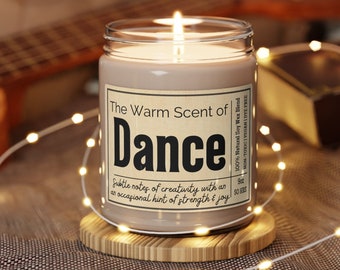 DANCE CANDLE, Dance teacher gifts, dance team gifts, dancer gifts, hula dancer, gifts for dancers, gifts for dance teacher