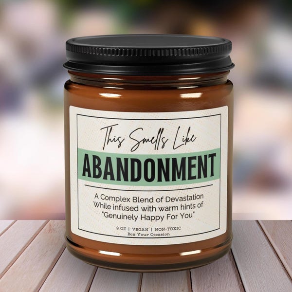 Cadeau d'adieu Bougie drôle qui sent l'abandon Un départ Cadeau pour un ami qui déménage Bougie Retraite Collègue chagrin Patron à la retraite