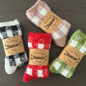 DANCER COZY SOCKS, Gifts for Dancers, Dancing Gifts, Ballet gift, Ballroom Dancer Gift, Dance Team Gift, Custom Socks, Dancer Teacher Gift