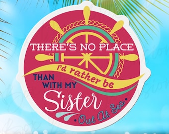 Sisters Cruise Door Magnet Personalized Cruise Door Magnets Carnival Cruise Sister Cruise Door Magnet Cruise Ship Magnet Princess Cruises