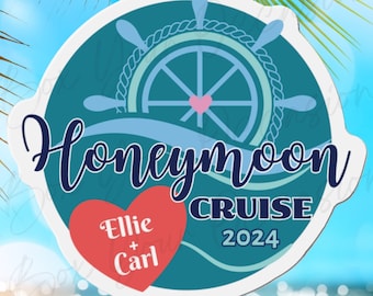 Custom Honeymoon Cruise Door Magnet For Honeymoon Gift For Cruise Gifts For Newlywed Cruise Door Decoration For Honeymoon Cruise Door Magnet