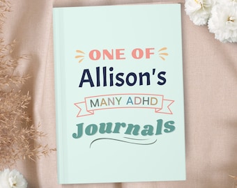 Custom ADHD Journal Brain Dump Journal Gift For Her ADHD Productivity Notebook For Adhd Organization Personalized Journal For Wife With ADHD