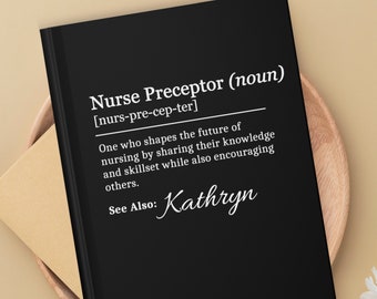 Custom Nurse Preceptor Gift Nursing Supervisor Journal Personalized Nurse Preceptor Notebook Clinical Instructor Gift Nurse Educator Gift