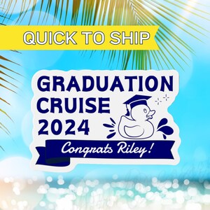 Custom Graduation Cruise Magnet 2024 Graduation Cruise Class of 2024 Magnet Cruise Gifts Custom Graduation Gift Cruise Cabin Graduation 2024