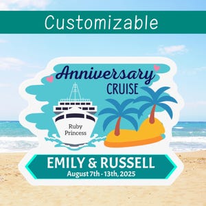 Anniversary Cruise Magnet Custom Family Cruise Door Magnet Carnival Cruise Door Decor Magnet Cruising Keepsake Cruising Magnets Stateroom