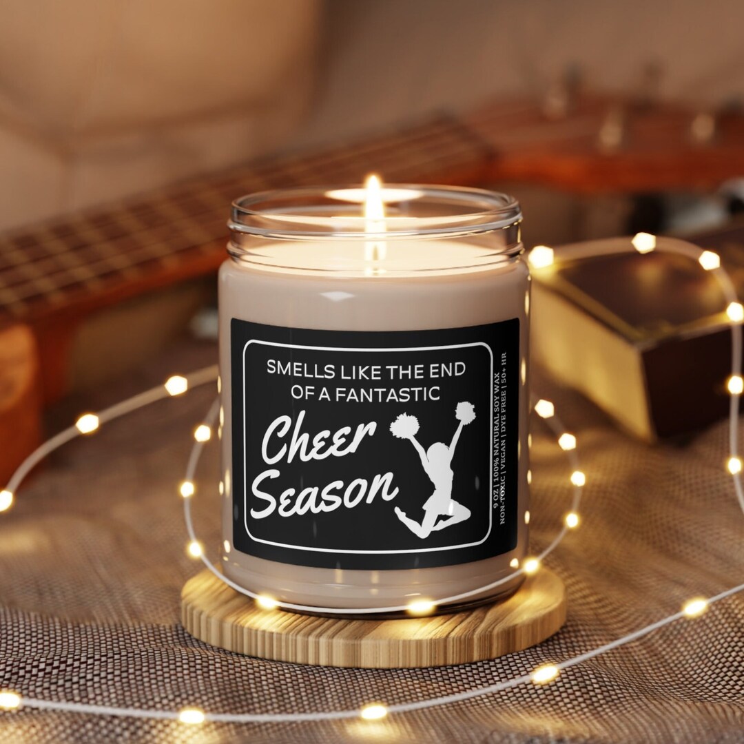 Cheerleader Candle End of Cheer Season Gift for Cheer Coach Thank You ...