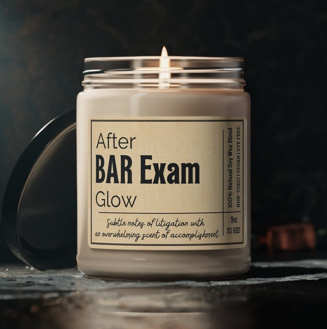 BAR EXAM CANDLE, Bar Exam Gifts, Gifts for Lawyers, Lawyer Gift, Lawyer