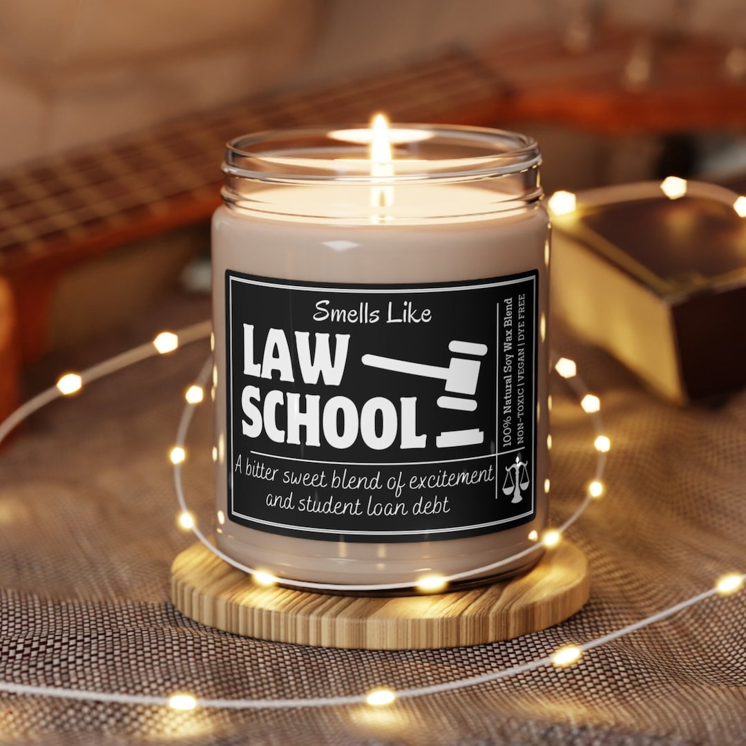 LAW SCHOOL CANDLE Bar Exam Gifts Gifts for Lawyers Future Etsy