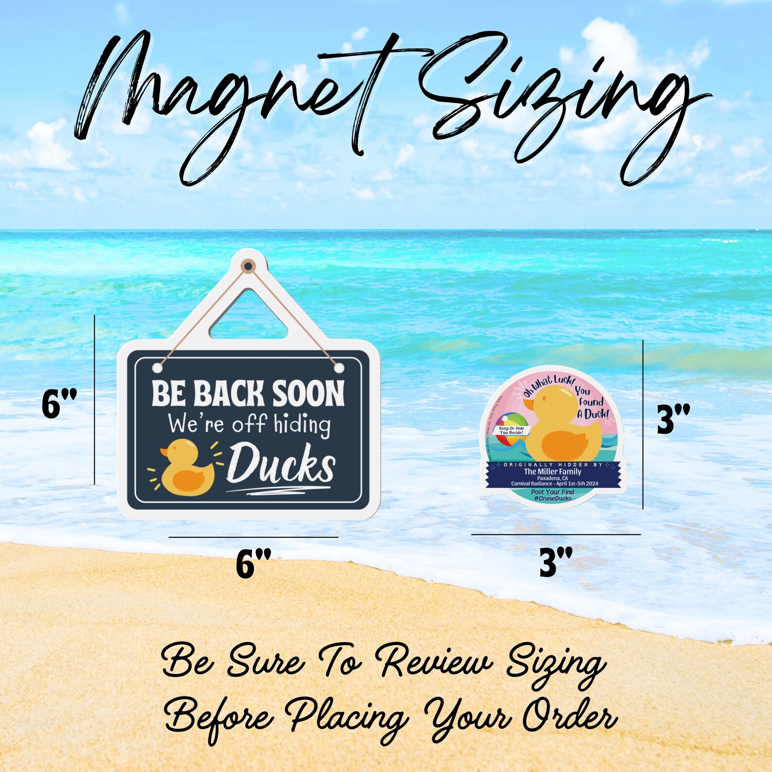 Cruise Rubber Duck Custom Cruise Duck Tags Cruise Door Magnet Cruising ...