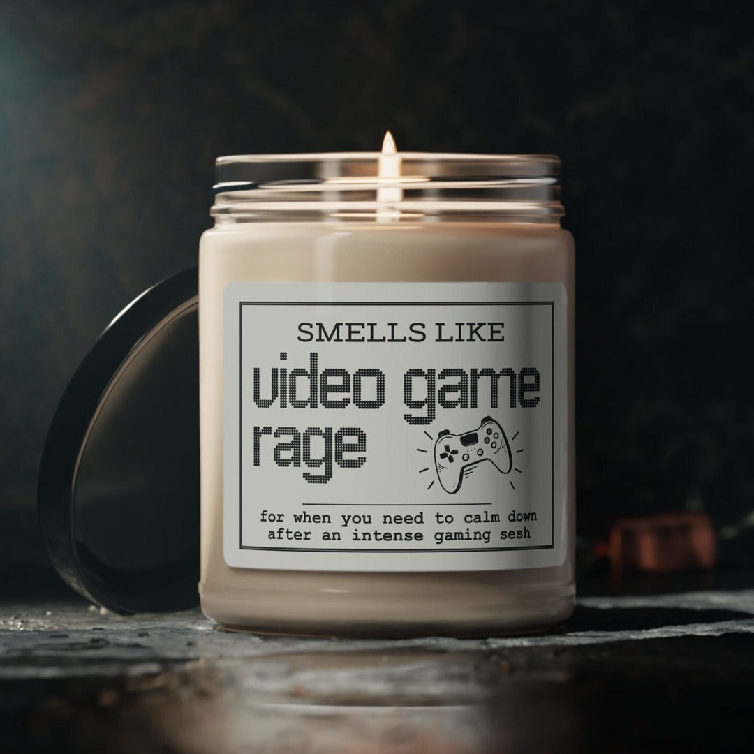 Video Game Rage Candle | Gamer Birthday | Gaming Gifts for Men | Gamer ...