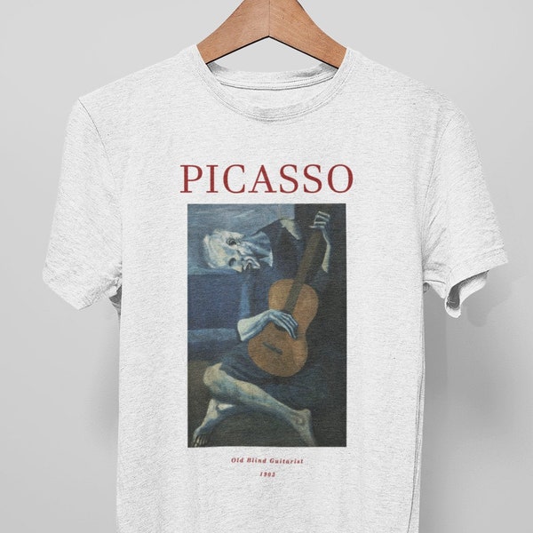 Vieux guitariste aveugle T shirt Picasso - Qualité premium - 1903