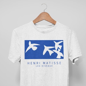 Les Oiseaux Henri Matisse  Painting T shirt  Fauvism · Impressionism · %100 Cotton Premium Quality