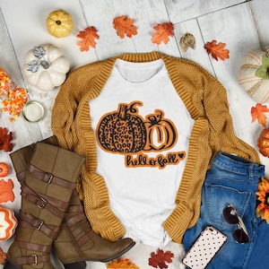 Pumpkin T shirt Hello Fall / Halloween Witch T shirt Happy Halloween / Halloween T shirt / Spooktacular Halloween T-Shirts