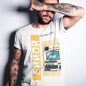 Retro Computer T shirt / Vintage Computer T shirt / Software Engineer Gift T shirt / Programmer  %100 Premium Cotton - Unisex