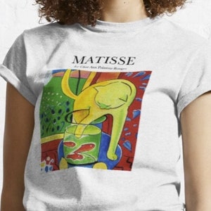 Le Chat aux Poissons Rouge Matisse T Shirt - Art T shirt - Painting T shirt - Fauvism - Impressionism