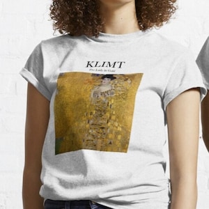 The Lady In Gold Klimt T Shirt - Art T shirt - Painting T shirt - Fauvism - Impressionism