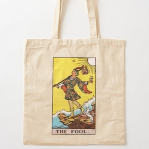 The Fool Tarot Card Tote Bag - Qualità Premium