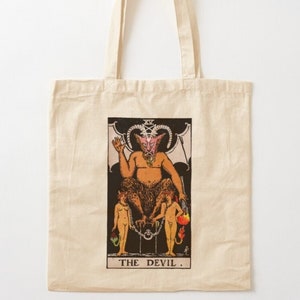 Le sac fourre-tout Devil Tarot Card - Qualité Premium