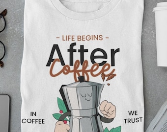 Coffee Lover T-Shirt | Unisex Soft Cotton, Coffee Addict Gift