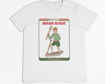 Funny Retro T shirt / Billy s First Road Rage T shirt / Funny Road Rage / Vintage Funny / Classic Hilarious / Soft Cotton Unisex