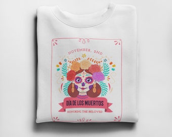 Halloween Skeleton Dia de Muertos T shirt  / Mexico Day of the Dead / Day of the Dead T shirt / Halloween Gift %100 Premium Cotton - Unisex