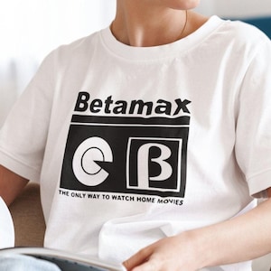 Retro Betamax Cassette T shirt / Vintage T shirt / 70s 80s / Home Recording / VHS Betamax