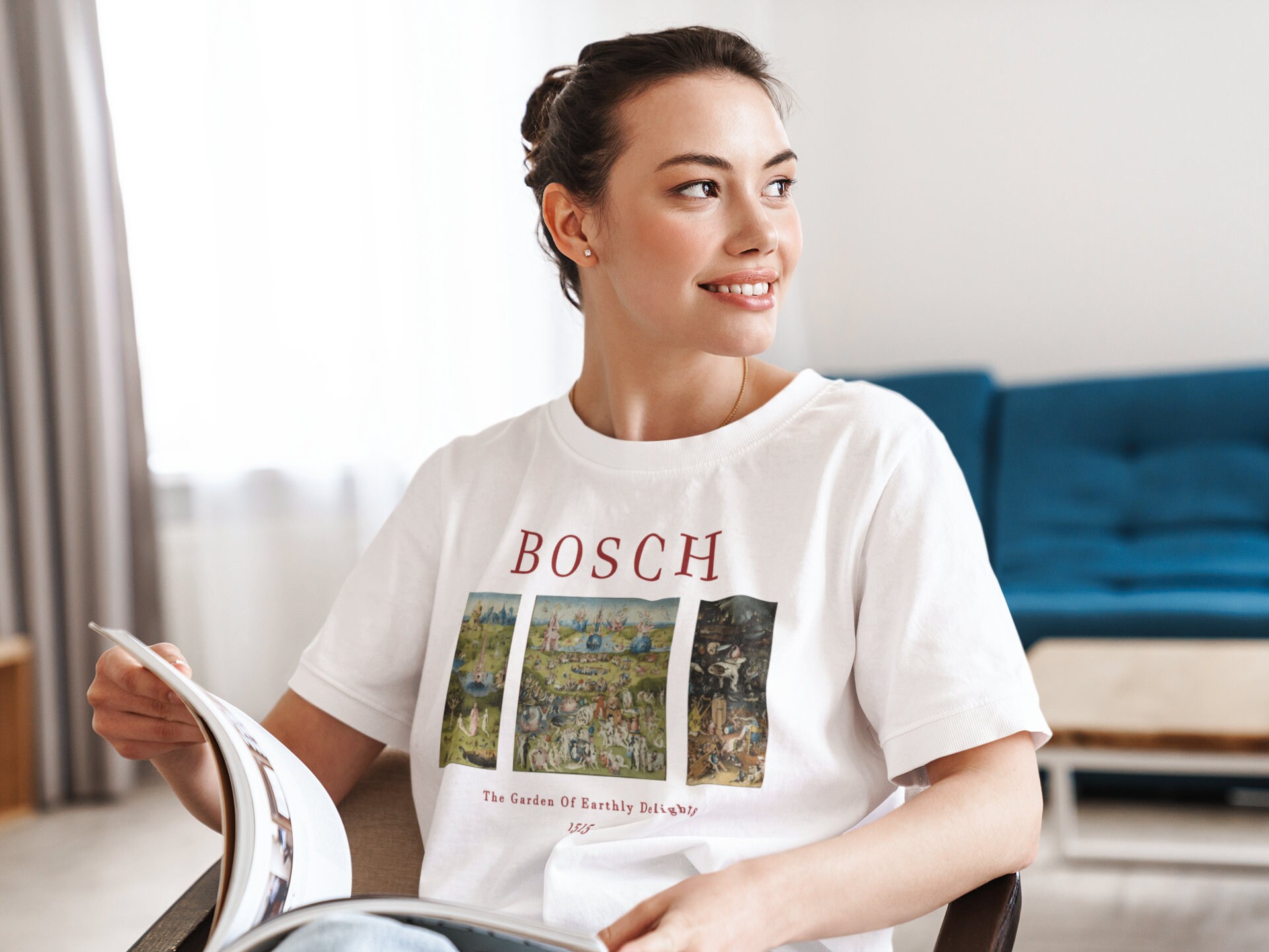 ヒエロニムス・ボスのTシャツ：快楽の園の芸術 - Etsy 日本