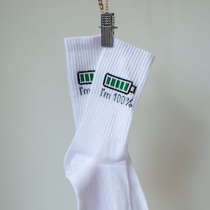 Im %100 Ready Socks / Slogan Socks / Gift Socks / Rude Socks / Edgy / Cute / Cursing Socks / Im Ready