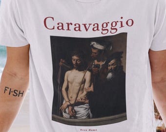 T-shirt Ecce Homo Caravaggio - Cotone Arte Barocca