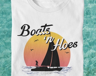 Boats n Hoes T shirt / Step Brothers Huff  N Doback Prestige Worldwide / %100 Cotton