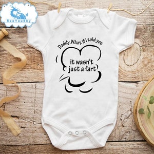 It Wasnt Just A Fart ! Baby Vest- Personalized Funny Baby Bodysuit Gift - Personalized Funny Baby Vest - Funny  - Daddy And Baby - Dad
