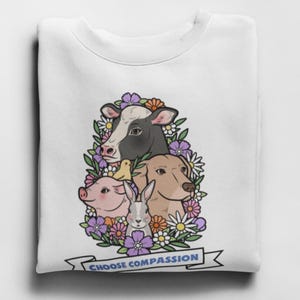 Friends Not Food T shirt / Vegan T shirt / Vegetarian T shirt /  %100 Premium Cotton - Unisex