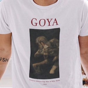 Saturn Devouring His Son Goya T shirt - Premium Quality - Baroque - Strozzi - Caravaggio - Carracci - Reni