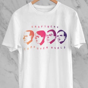 KraftWerk T shirt  - Computer World - Retro Electronic Music - Vintage