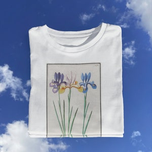 Flower Drawing T shirt / Tulip Millot Flowers / Old Flower t shirt / Retro Tulip / Vintage Flower / Adolphe T shirt %100 Premium Cotton