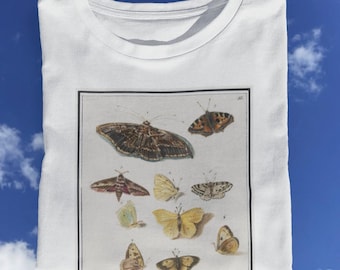 Camiseta de mariposa / Pintura de mariposa / Dibujo de mariposa %100 algodón premium - Unisex