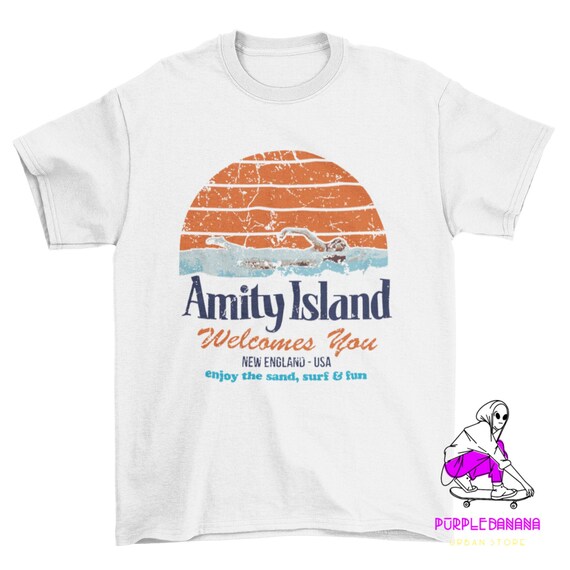 T Shirt 70s Retro Movies Sharks Jaws 