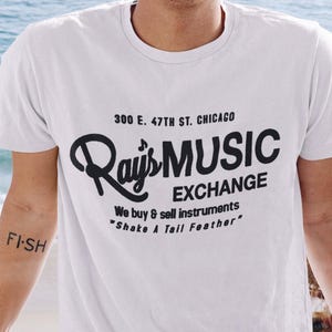 Ray’s Music Exchange T shirt- Bend Over Shake  - Blues Brothers T shirt - Premium Quality