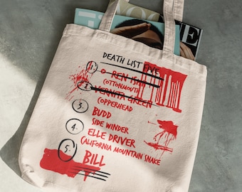 T-shirt Death List Five Kill Bill - Blanc, Taille XL, Marque CAUDIE, Neuf Avec étiquettes