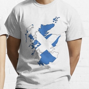 T-shirt drapeau de l'Écosse - Grande-Bretagne - Poster d'Édimbourg - Carte d'Édimbourg Édimbourg en Écosse vintage