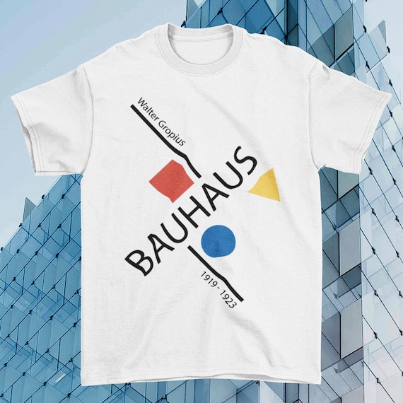Bauhaus T-shirt: Walter Gropius Geometric Design, 100% Cotton - Etsy Bauhaus T-shirt: Walter Gropius Geometric Design, 100% Cotton - Etsy