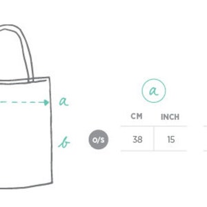 May include: A white tote bag with black handles and a black pocket on the side. The bag is 15 inches wide and 16 1/2 inches tall.