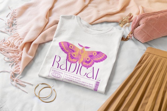 Butterfly T shirt | Pop Art | Edgy | y2k | 2000s | Millennium | %100 Cotton Unisex